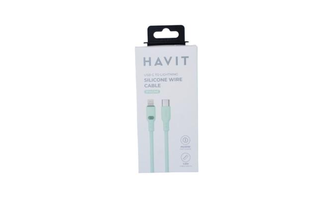 HAVIT CB6281 USB-C TO LIGHTING SILICONE WIRE CABLE IPHONE 1.0M